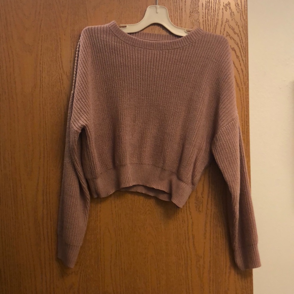 pink sweater